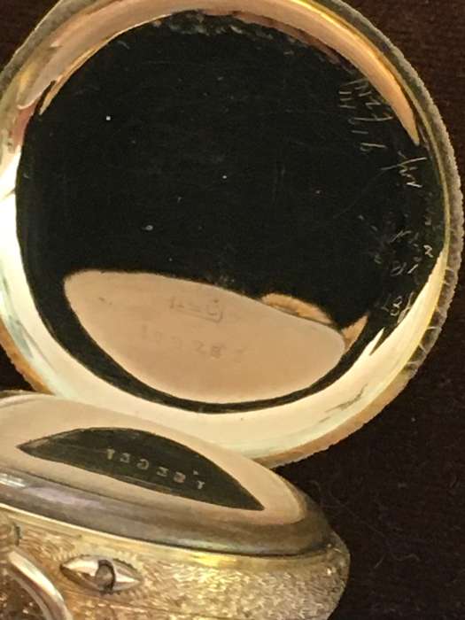 Beautiful Art Nouveau 14 k Gold and Enamel pocket watch