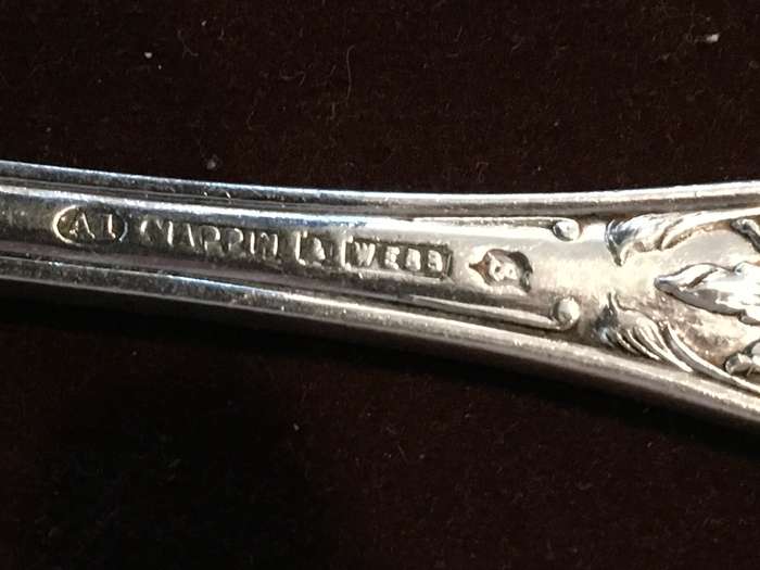 Extreamly rare Mappin & Webb silver plated butlers plate holder, fork and ladle.