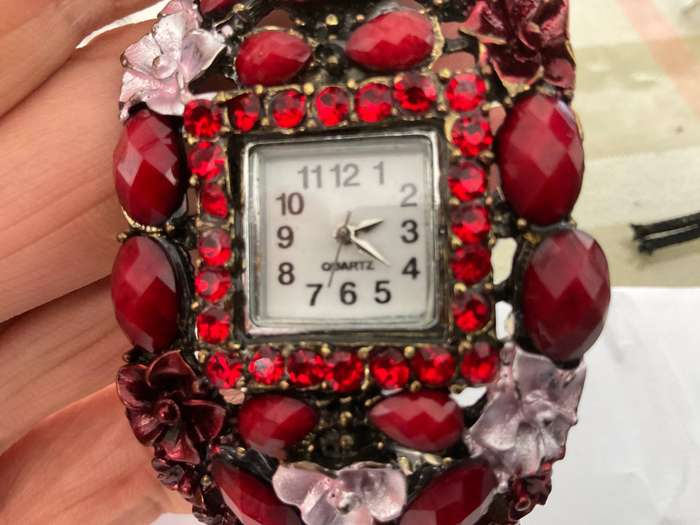 A  fun,costume bejewelled watch
