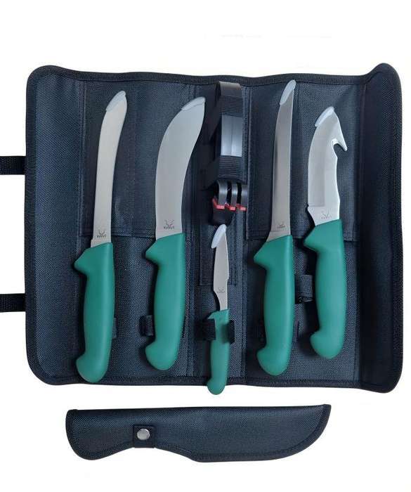 KuVut Slagbok 6-Piece Hunters Knife Set with Carry Bag