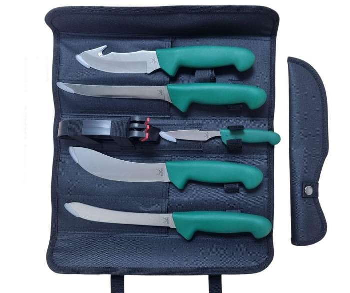KuVut Slagbok 6-Piece Hunters Knife Set with Carry Bag
