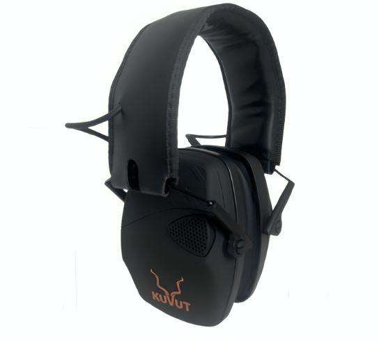 KuVut Electronic Shooting Earmuffs - Black