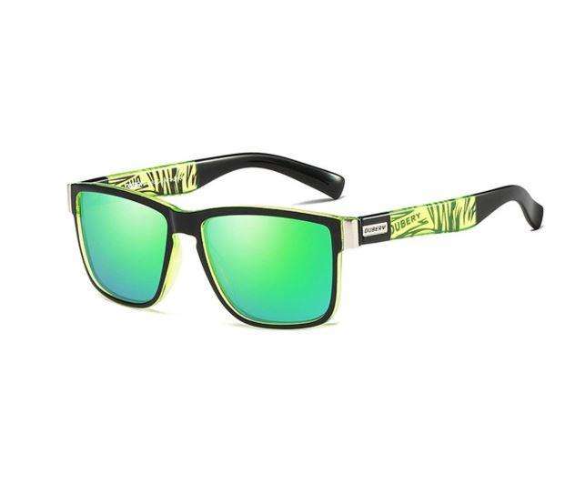 Dubery Polarized Sunglasses Bandits - Black, Green