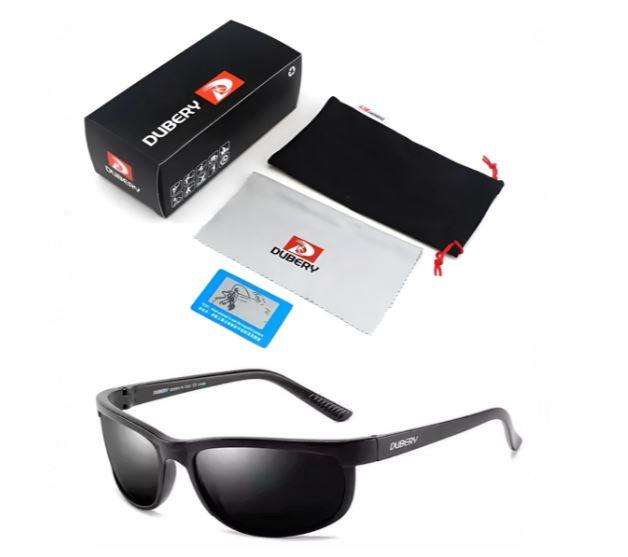 Dubery Polarized Sunglasses Trents - Black, Grey