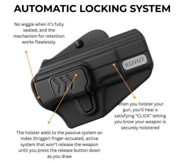 Retay Mod 92 9mm Blank Gun (Black) with OWB Universal Polymer Holster Combo