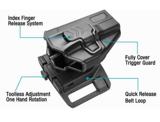 Kuvut Polymer Holster - Taurus G2C/G3C