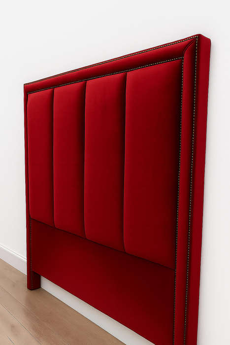 Lumi Gold Velvet Tufted Headboard - Queen