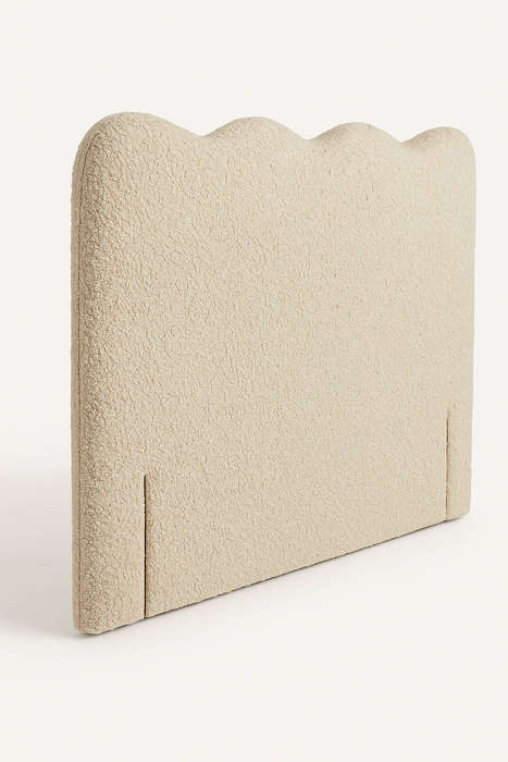 Lumi Gold Upholstered King Headboard