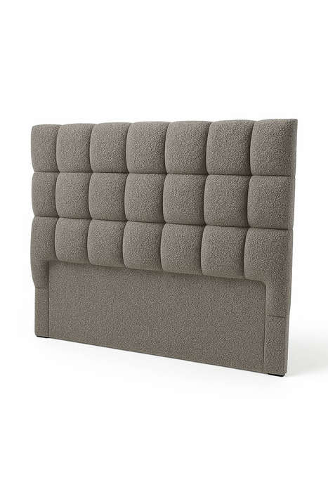 Lumi Gold Upholstered Boucle Bubble King Headboard
