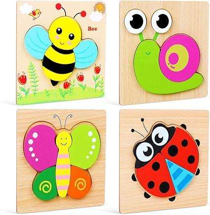 LUMI WOODEN 4 PUZZLE SET