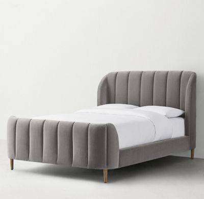 Akwande Elegant Upholstered Headboard & Base