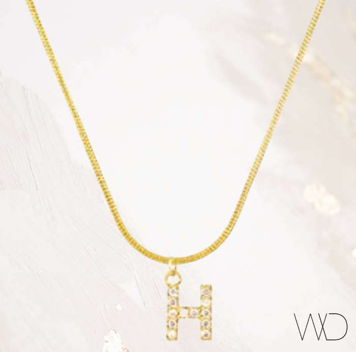 Gold Colour Stainless Steel Charm Snake / Herringbone Pendant Necklace in Jewellery Gift Box