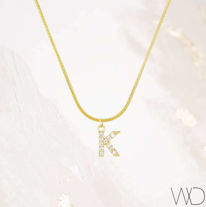 Gold Colour Stainless Steel Charm Snake / Herringbone Pendant Necklace in Jewellery Gift Box