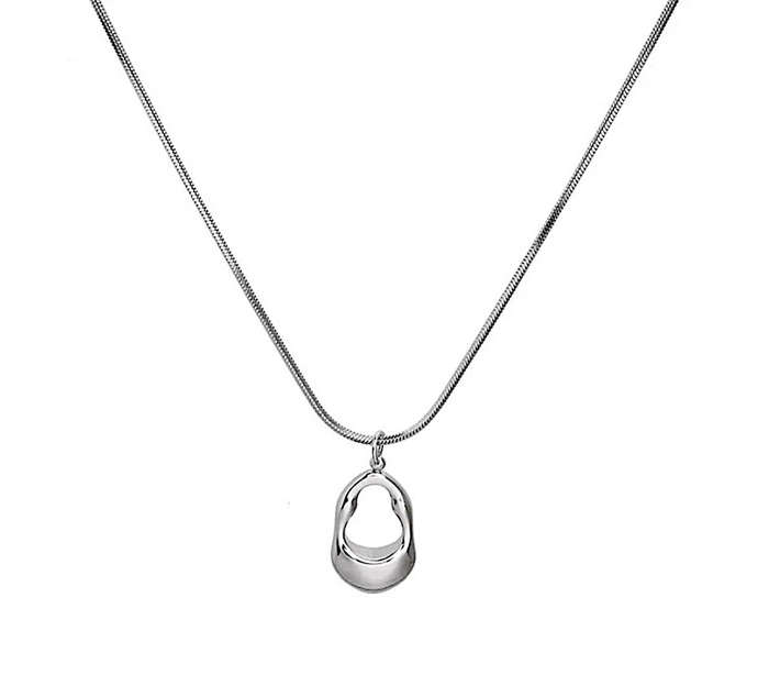 Silver Plated Hollow Water Drop Pendant in high quality velvet jewellery gift box