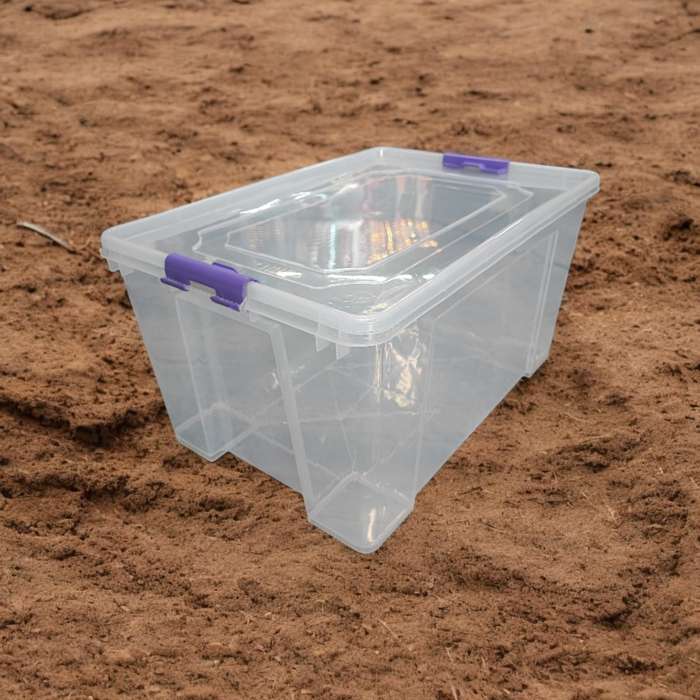 Storage box clear elite 55L 53CMx37CMx28CM