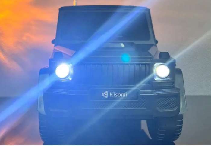 Black G-Wagon bluetooth speaker with solar panel