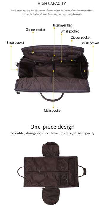 Handcrafted Genuine Leather Travel Duffel Bag