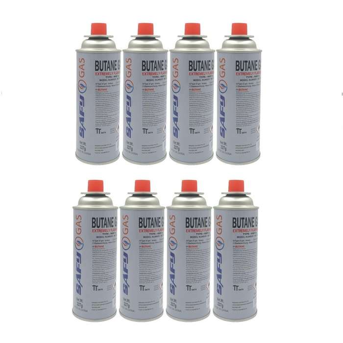SAFY GAS - butane canisters 227g - 8 Pack