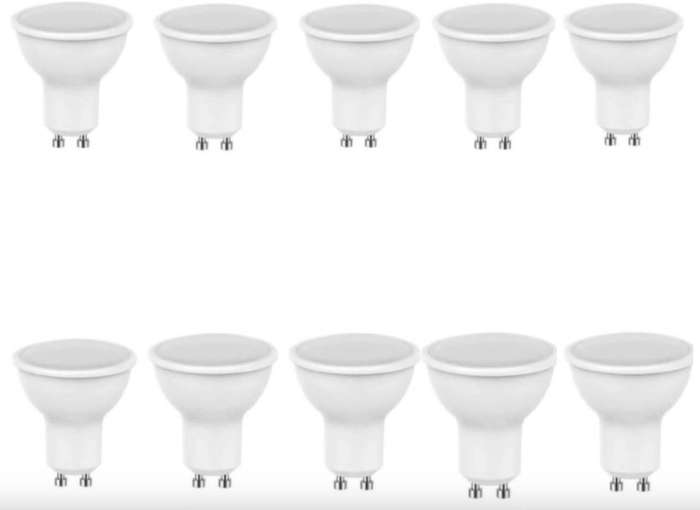 Hellotoday 10 pack LED 7w down lights GU10 cool white