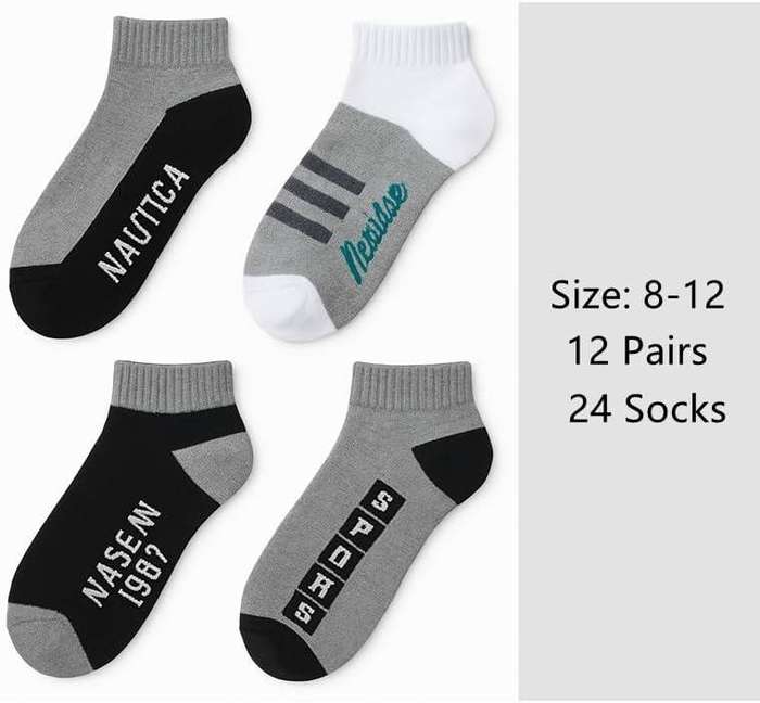 12 pairs sport socks cotton socks for men and women