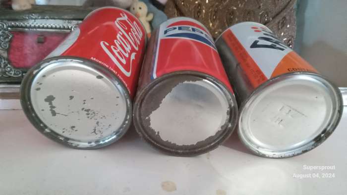 Coca-cola, Fanta & Pepsi cool drink tins.