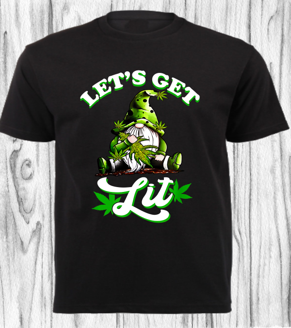 CANNABIS SHIRT_LETS GET LIT
