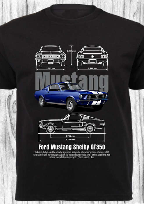 CAR SHIRT_MUSTANG GT 350