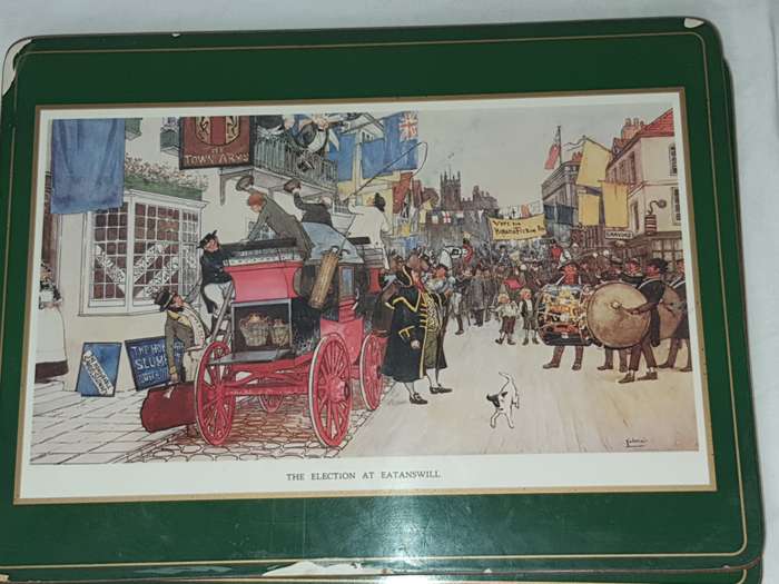 6 VINTAGE ORIGONAL PIMPERNEL PLACE METTS