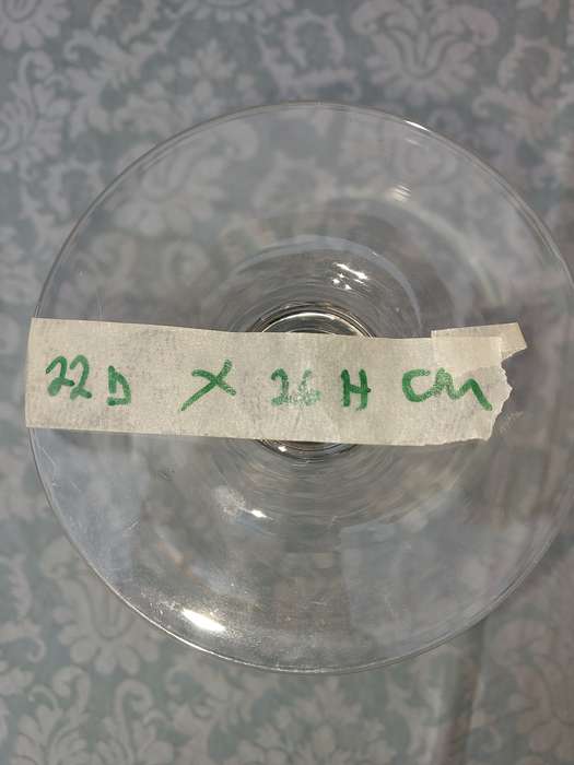 A 26 CENTIMETER TALL ICE CREAM SERVING JAR OR A COCKTAIL FLUTE