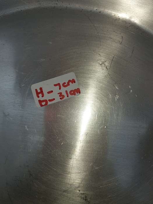 TWO ALUMINUM ALLOY PEWTAL SERVING TRAYS