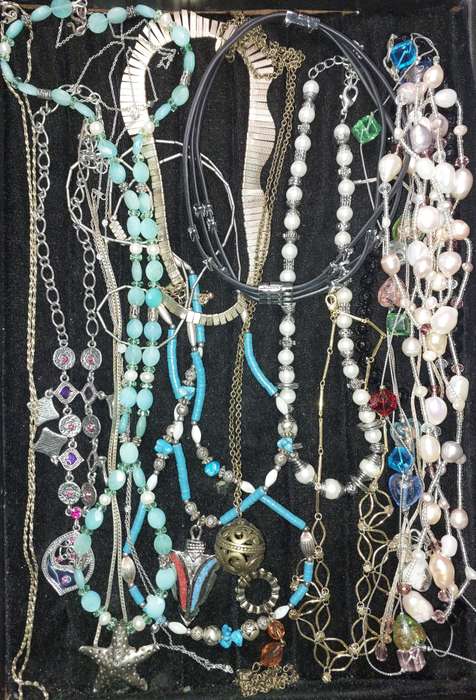 A JOBLOT COLLECTION COSTUME NECKLACES