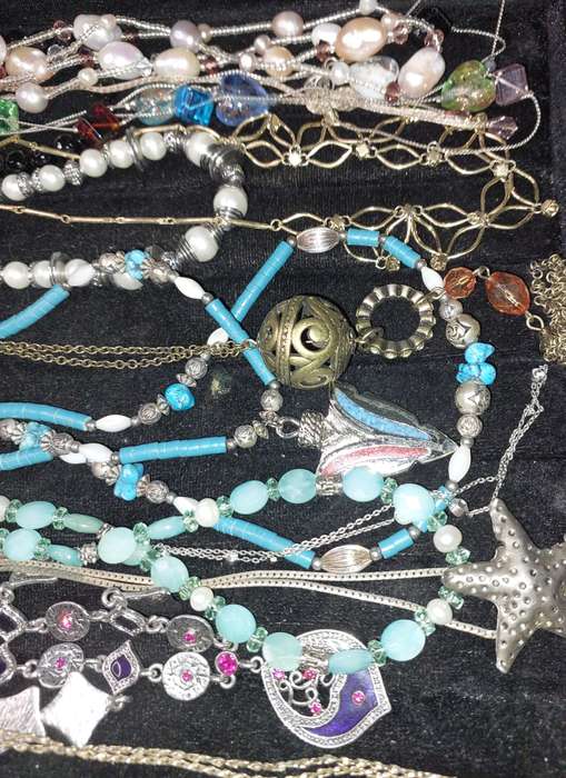A JOBLOT COLLECTION COSTUME NECKLACES