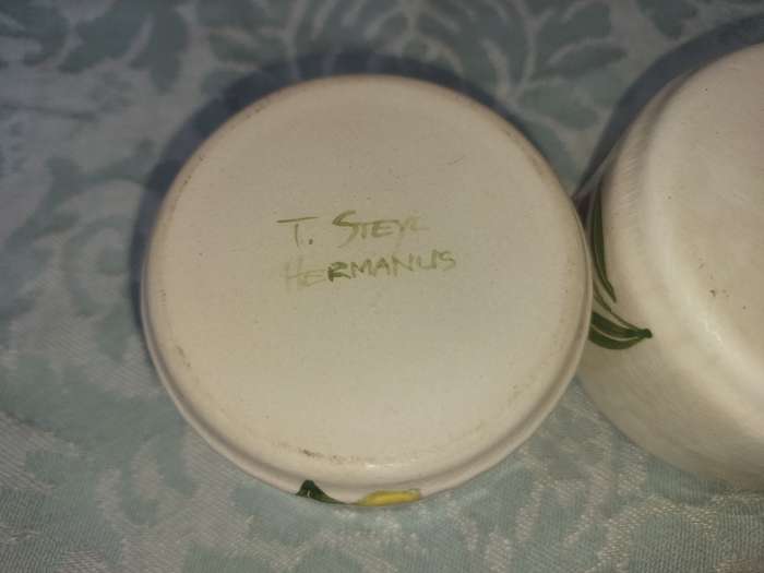 A COLLECTION OF 3 PORCELAINS HAND PAINTED BY T STEYN