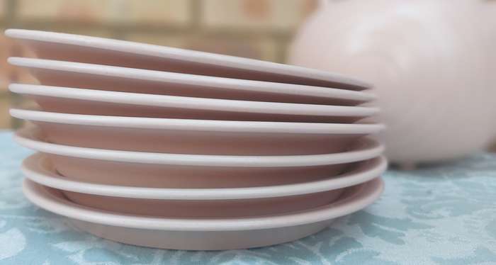 A VINTAGE PINK SWANLAKE HORNSEA ENGLAND CERAMIC SET