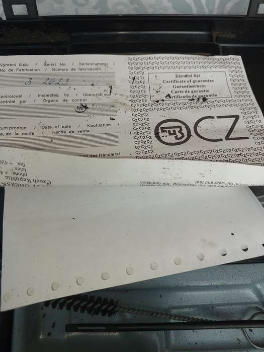 A CZ COMPACT STORAGE CASE WITH THE BRUSHES AND A MAGAZINE SOLD AS IS NO GUN
