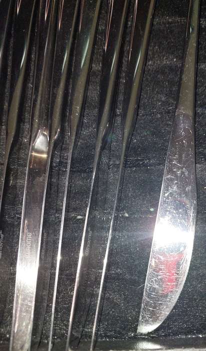 AN 18 PIECE @HOME STAINLESS STEEL CUTLERY SET SOLD AS IS