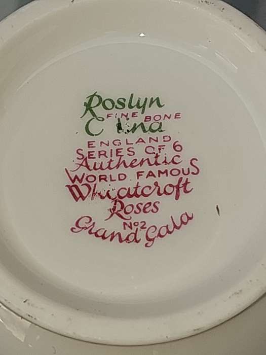 Vintage Roslyn Wheatcroft Roses Grand Gala Fine Bone China Milk jug Saucer
