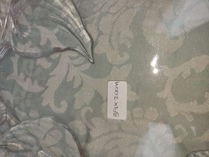 A COLLECTION OF ART  DECOR GLASS SERVING PLATTERS
