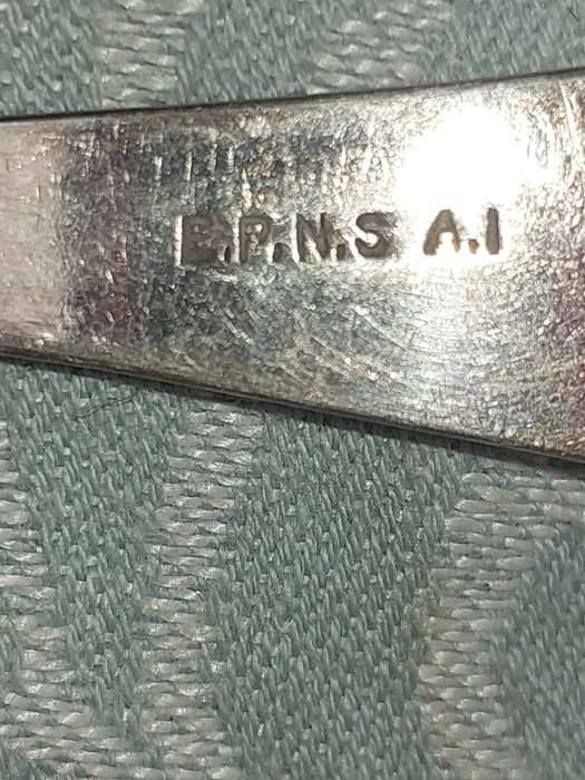 A SET OF 9 EPNS A1 COCKTAIL CUTLERY SET SOLD AS IS