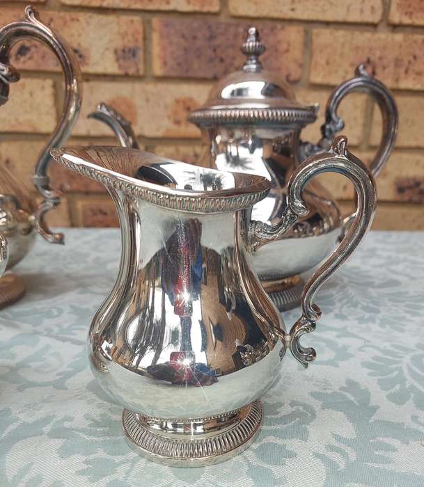 Vintage Gorham Newport Silver Plated Coffee Tea Pitcher Set sold as is