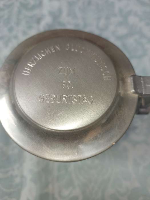 A GERMAN BEER STEIN IN MINT CONDITION SOLD AS IS R750