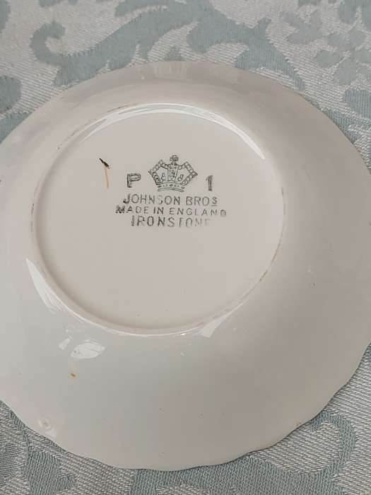 TWO JOHNSSON BROS MADE IN ENGLAND IRONSTONE BOWLS SOLD AS IS