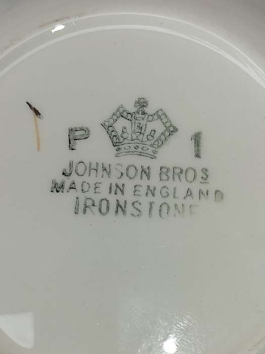 TWO JOHNSSON BROS MADE IN ENGLAND IRONSTONE BOWLS SOLD AS IS