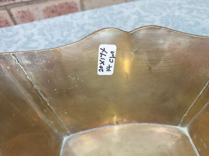 A VINTAGE SILVER PLATED ON BRONZE SWEAT CADDY VICTORIAN ERA SOOD AS IS