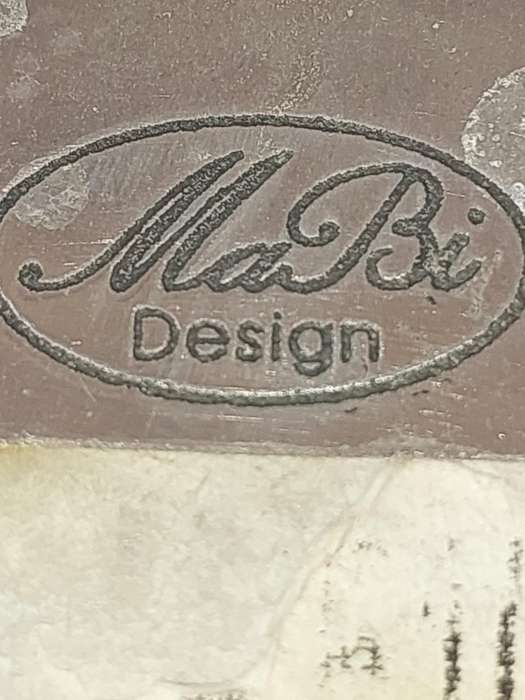 AN ART DECOR PEWTER (MA BI) DESIGN VASE SOLD AS IS