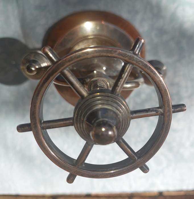 A VINTAGE FRENCH DUCK AND LOBSTER PRESS SILVER PLATED WITH WOODEN BASE SOLD AS IS