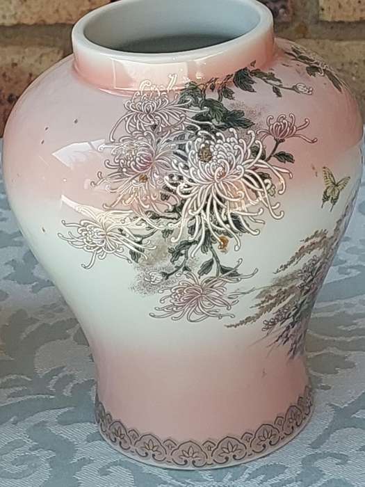 TWO RARE KYOTO GINGER JARS PORCELAIN SOLD AS IS