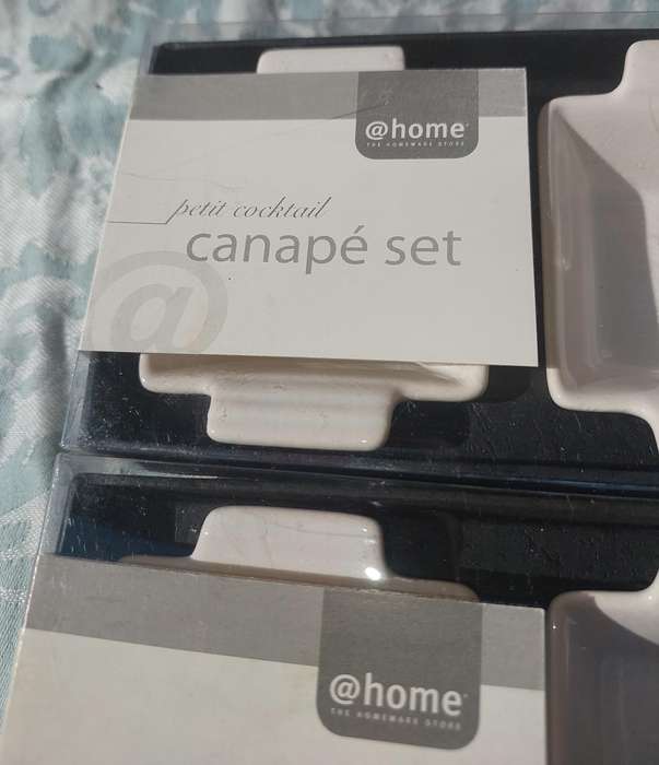 THREE SETS OF 4 PETITE COCKTAIL CANOP'E SETS SOLD AS IS