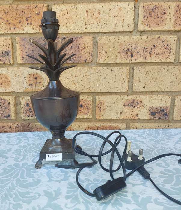 AN ART DECOR METAL LAMP SHADE SOLD AS IS