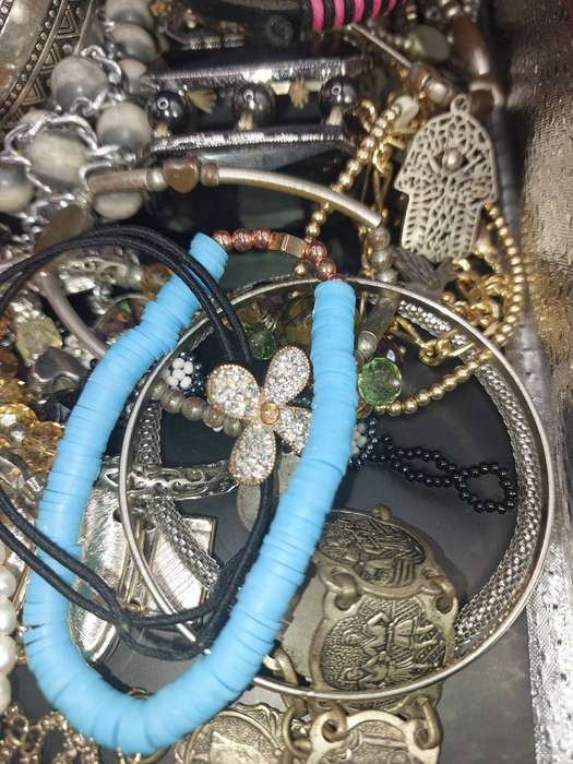 A BULK COLLECTION COSTUME BRACELETS SOLD AS IS